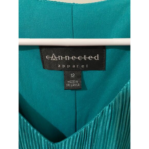 Connected Apparel dress size 12 Jade green Nwt Q35 - Picture 5 of 10
